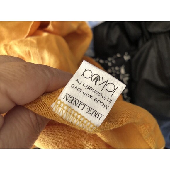 Lokoa The Label Australia Tulum Top- Blouse 100% Linen One Size Originally $127 - Picture 3 of 3